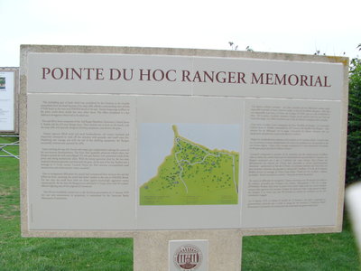 the monument in honor of the US Rangers...